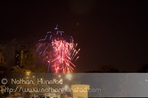 Minneapolis fireworks on 4 July 2010